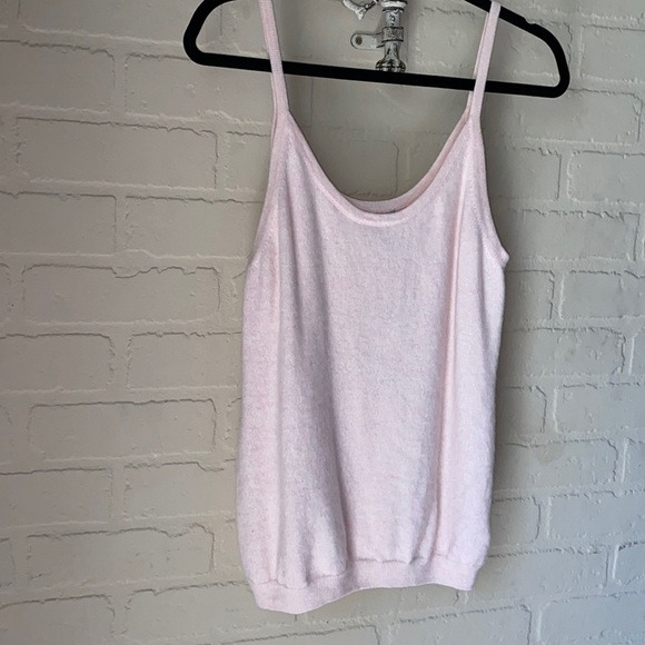 Pure Cashmere tank camisole Collection NEW size 12 super soft blush light pink - Picture 2 of 6
